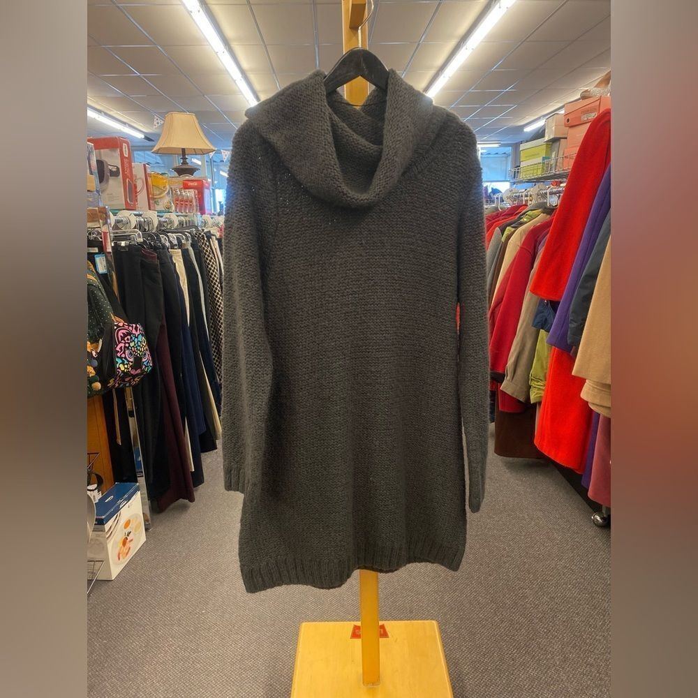 🛍️ Relativity ladies xl Gray Sweater Dress - Cowl Neck